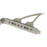 StarTech.com 2 Port USB A Female Slot Plate Adapter Cable