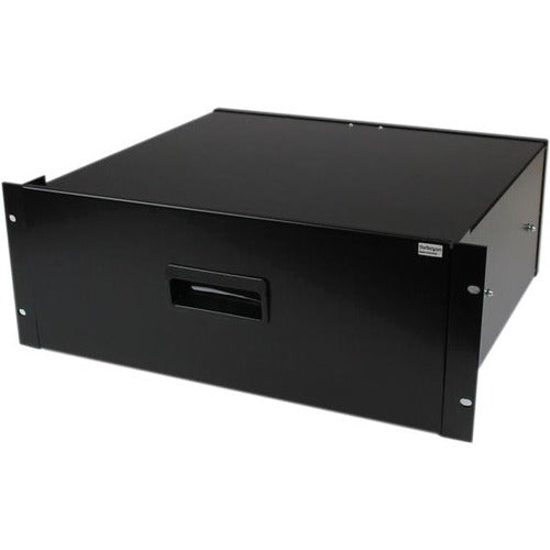 Tiroir de rangement coulissant noir 4U en acier pour racks et armoires de 48 cm (19 po) de StarTech.com