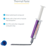 Pâte thermique StarTech.com, 1,5 g, composé de dissipateur thermique à base d'oxyde métallique, seringues refermables, pâte pour processeur