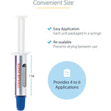 Pâte thermique StarTech.com, 1,5 g, composé de dissipateur thermique à base d'oxyde métallique, seringues refermables, pâte pour processeur