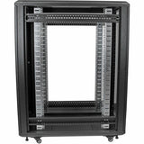 StarTech.com 4-Post 22U Server Rack Cabinet, 19" Data Rack Cabinet for Computer / IT Equipment, Home Network Rack, Half Height Server Rack