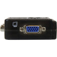 StarTech.com 2 Port USB KVM Kit with Cables and Audio Switching - KVM / audio switch - USB - 2 ports - 1 local user

