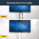 StarTech.com 3x3in Open Slot Wiring Cable Raceway Duct, Server Rack Cable Management, PVC Cable Cover, Cord Hider / Organizer, TAA