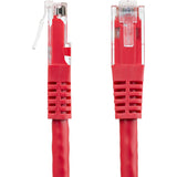 StarTech.com 6ft CAT6 Ethernet Cable - Red Molded Gigabit - 100W PoE UTP 650MHz - Category 6 Patch Cord UL Certified Wiring/TIA
