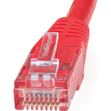 Câble Ethernet CAT6 StarTech.com de 2,1 m (7 pi) - Gigabit moulé rouge - 100 W PoE UTP 650 MHz - Cordon de raccordement catégorie 6 certifié UL/TIA