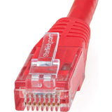 Câble Ethernet CAT6 StarTech.com de 90 cm (3 pi) - Gigabit moulé rouge - 100 W PoE UTP 650 MHz - Cordon de raccordement catégorie 6 certifié UL/TIA