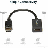 StarTech.com DisplayPort to VGA Adapter, Active DP to VGA Converter, 1080p Video DP to VGA Monitor Dongle, Latching DP Connector, Durable
