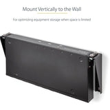 Support mural vertical en acier StarTech.com 1U 48 cm pour rack d'équipement