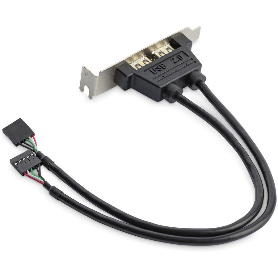 Adaptateur StarTech.com pour plaque d'emplacement à 2 ports USB A femelle à profil bas
