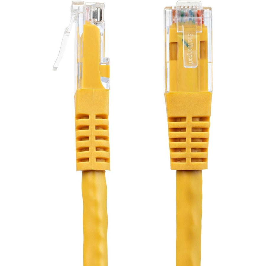 StarTech.com 4ft CAT6 Ethernet Cable - Yellow Molded Gigabit - 100W PoE UTP 650MHz - Category 6 Patch Cord UL Certified Wiring/TIA