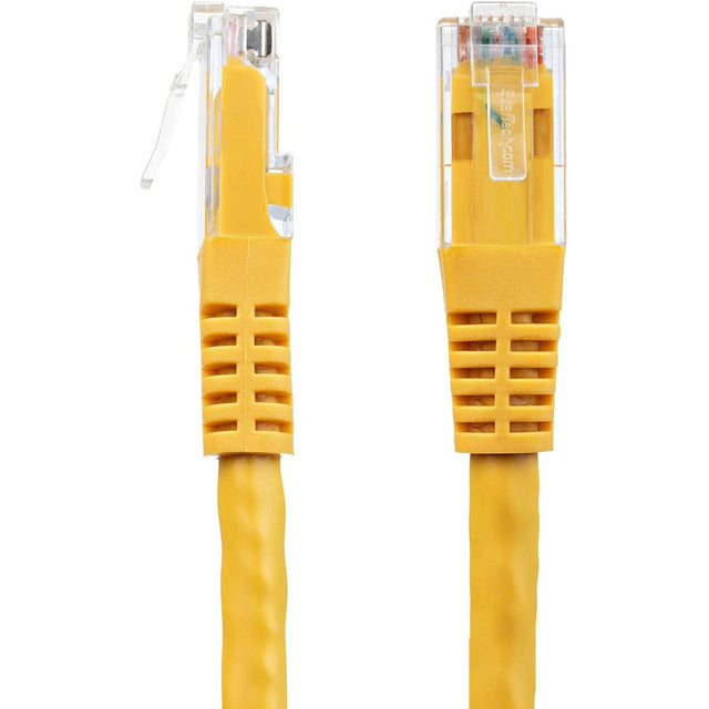 StarTech.com 4ft CAT6 Ethernet Cable - Yellow Molded Gigabit - 100W PoE UTP 650MHz - Category 6 Patch Cord UL Certified Wiring/TIA