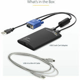 StarTech.com KVM Console to USB 2.0 Portable Laptop Crash Cart Adapter - Notebook Netbook Crash cart adapter - Compact - KVM to USB Notebook Portable KVM Console
