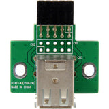 Adaptateur de carte mère StarTech.com 2 ports USB - USB A vers USB 10 broches F/F