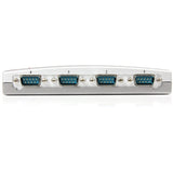 StarTech.com USB to Serial Adapter Hub - 4 Port - Bus Powered - DB9 (9-pin) - USB Serial - FTDI USB to Serial Adapter