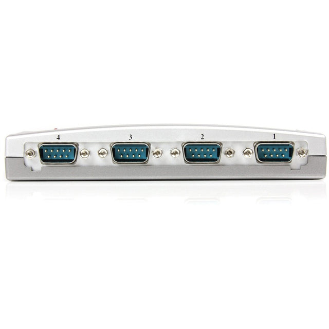 StarTech.com USB to Serial Adapter Hub - 4 Port - Bus Powered - DB9 (9-pin) - USB Serial - FTDI USB to Serial Adapter