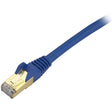 StarTech.com 7 ft CAT6a Ethernet Cable - 10 Gigabit Category 6a Shielded Snagless RJ45 100W PoE Patch Cord - 10GbE Blue UL/TIA Certified