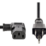 StarTech.com 10ft (3m) Computer Power Cord, NEMA 5-15P to Right Angle C13, 10A 125V, 18AWG, Replacement AC Power Cord, Monitor Power Cable