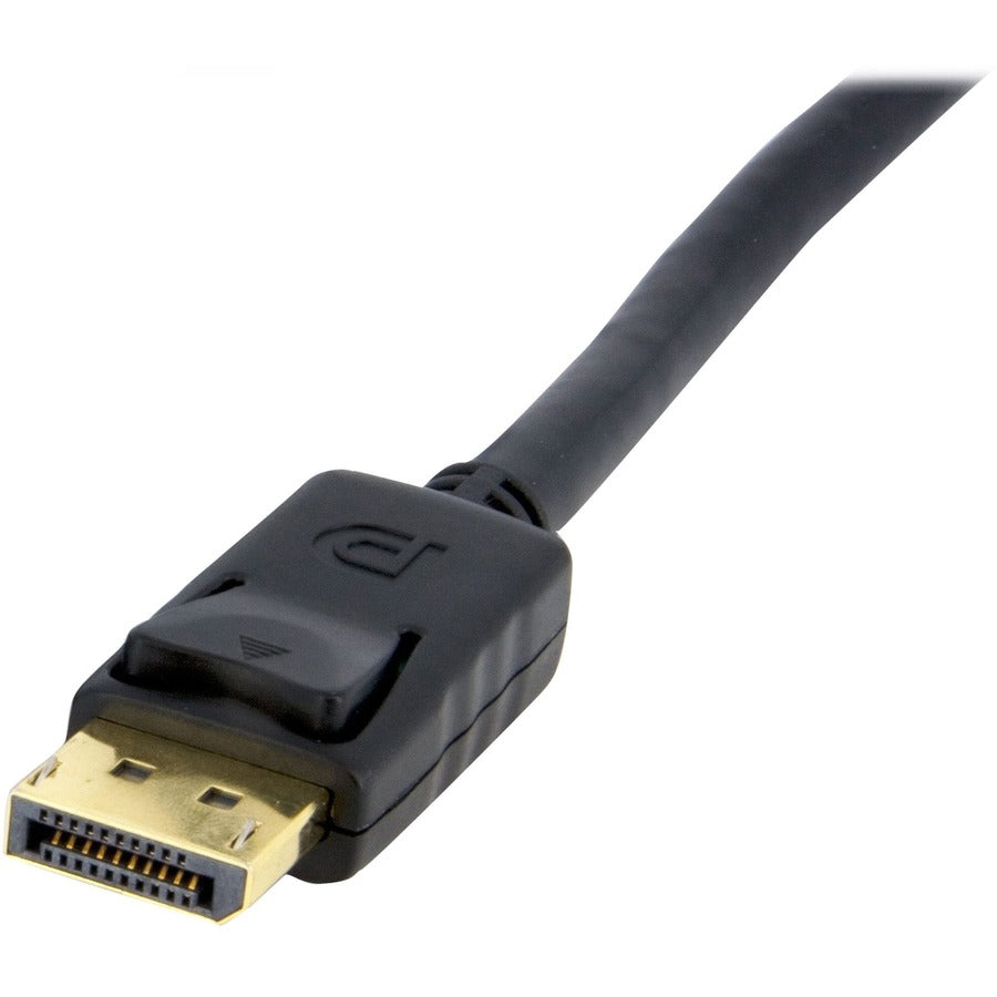 StarTech.com 3ft (1m) Panel Mount DisplayPort Cable, 4K x 2K Video, DisplayPort 1.2 Extension Cable Male to Female, DP Extender Cord