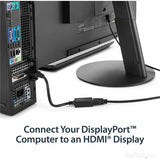 StarTech.com DisplayPort to HDMI Adapter, 1080p DP to HDMI Video Converter, DP to HDMI Monitor/TV Dongle, Passive, Latching DP Connector