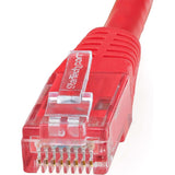 Câble Ethernet CAT6 StarTech.com de 1,5 m (1,5 m) - Gigabit moulé rouge - 100 W PoE UTP 650 MHz - Cordon de raccordement catégorie 6 certifié UL/TIA