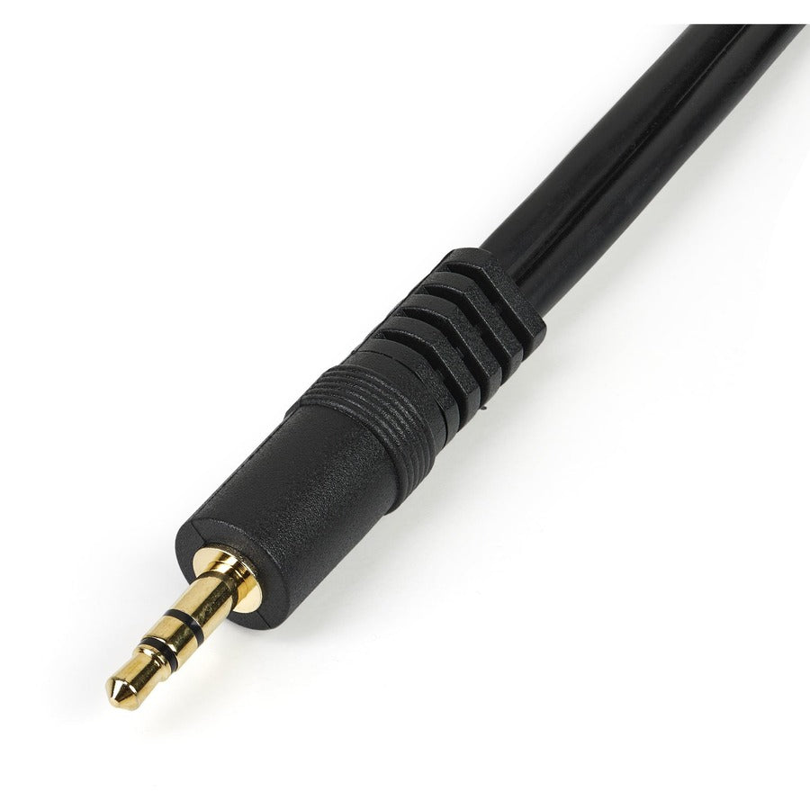 Câble répartiteur stéréo StarTech.com - Phono stéréo 3,5 mm (M) - Phono 2x stéréo (F) - 15 cm