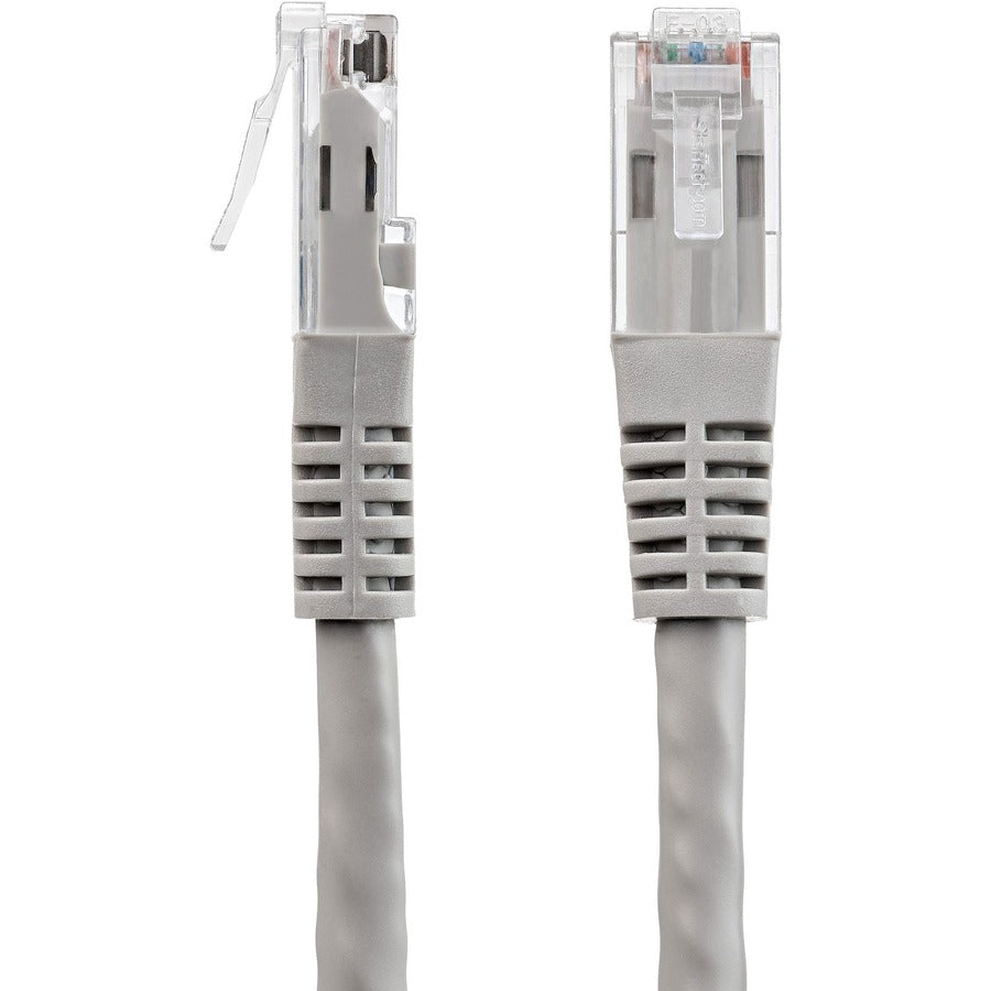 Câble Ethernet CAT6 StarTech.com de 60 cm (2 pi) - Gigabit moulé gris - 100 W PoE UTP 650 MHz - Cordon de raccordement catégorie 6 certifié UL/TIA