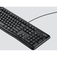Logitech K120 Wired Keyboard for Windows, USB Plug-and-Play, Full-Size, Spill-Resistant, Curved Space Bar, Compatible with PC, Laptop (French Layout)