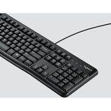 Logitech K120 Wired Keyboard for Windows, USB Plug-and-Play, Full-Size, Spill-Resistant, Curved Space Bar, Compatible with PC, Laptop (French Layout)