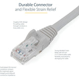 StarTech.com 10ft CAT6 Ethernet Cable - Gray Snagless Gigabit - 100W PoE UTP 650MHz Category 6 Patch Cord UL Certified Wiring/TIA