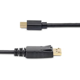 StarTech.com 3ft (1m) Mini DisplayPort to DisplayPort 1.2 Cable, 4K x 2K mDP to DisplayPort Adapter Cable, Mini DP to DP Cable for Monitor