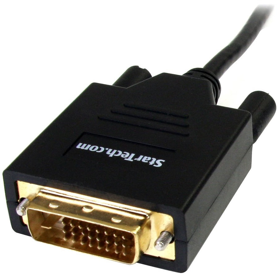 StarTech.com 6ft Mini DisplayPort to DVI Cable, Mini DP to DVI-D Adapter/Converter Cable, 1080p Video, mDP 1.2 to DVI Monitor/Display