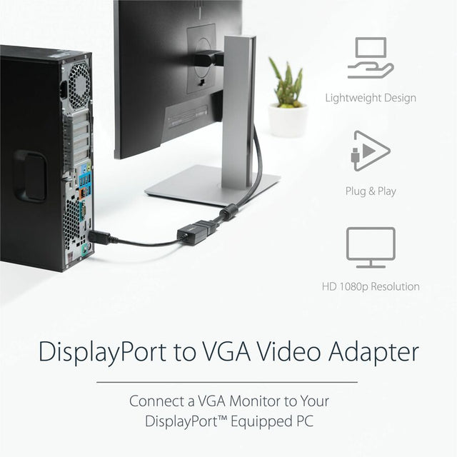 StarTech DisplayPort to VGA Adapter, Active DP to VGA Converter