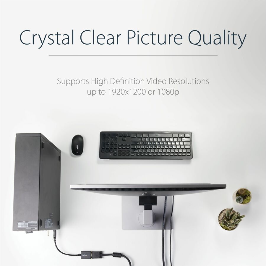 StarTech DisplayPort to VGA Adapter, Active DP to VGA Converter