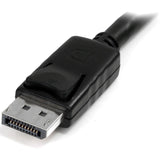StarTech.com 3ft (1m) Panel Mount DisplayPort Cable, 4K x 2K Video, DisplayPort 1.2 Extension Cable Male to Female, DP Extender Cord