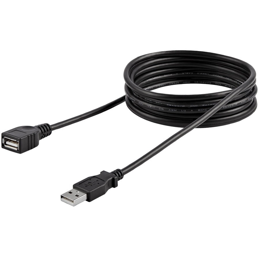 Câble d'extension USB 2.0 StarTech.com de 1,8 m (A vers A) - Noir - M/F