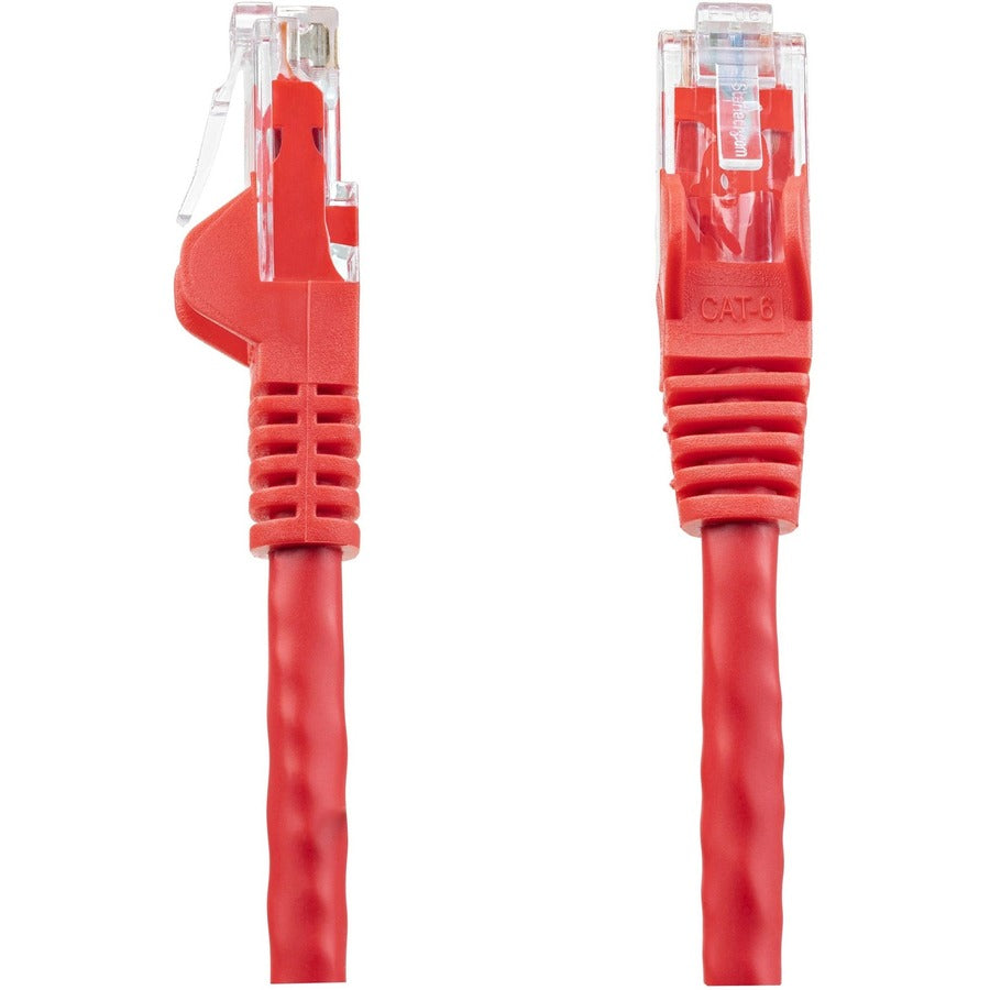StarTech.com 75ft CAT6 Ethernet Cable - Red Snagless Gigabit - 100W PoE UTP 650MHz Category 6 Patch Cord UL Certified Wiring/TIA