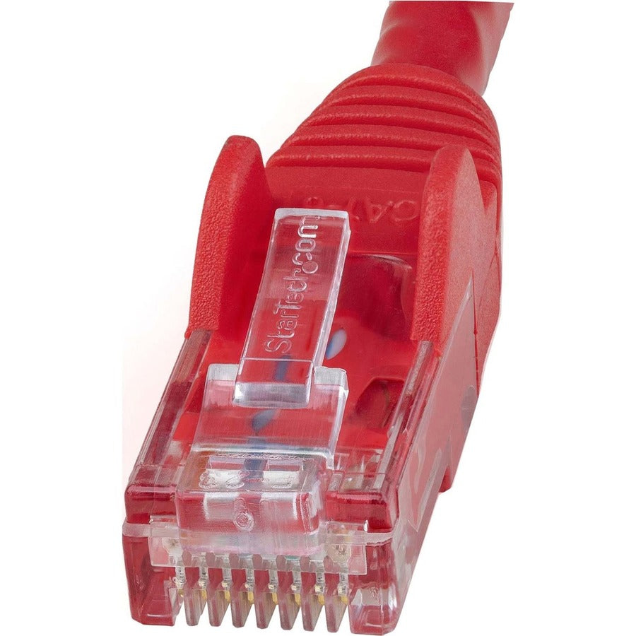 StarTech.com 75ft CAT6 Ethernet Cable - Red Snagless Gigabit - 100W PoE UTP 650MHz Category 6 Patch Cord UL Certified Wiring/TIA