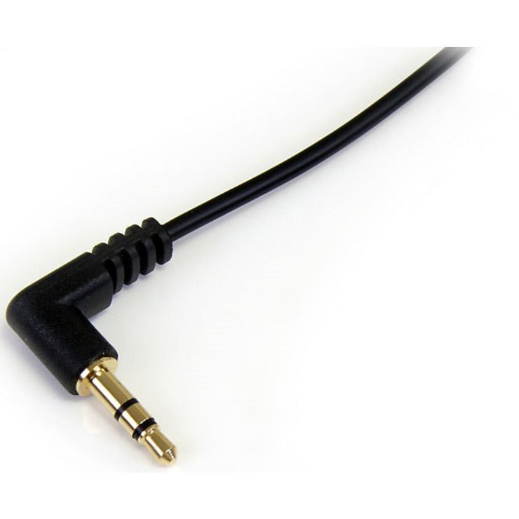 Câble audio stéréo fin 3,5 mm vers angle droit StarTech.com de 90 cm (3 pi) - M/M