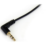 Câble audio stéréo fin 3,5 mm vers angle droit StarTech.com de 90 cm (3 pi) - M/M