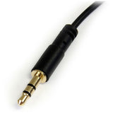 StarTech.com 6 ft Slim 3.5mm to Right Angle Stereo Audio Cable - M/M