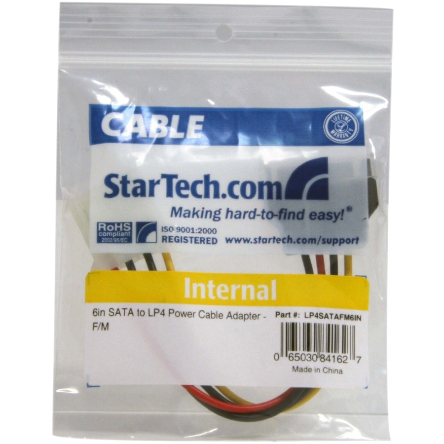 Adaptateur d'alimentation StarTech.com SATA vers LP4 15 cm (F/M)