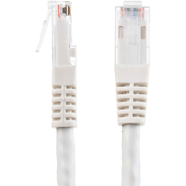 StarTech.com 1ft CAT6 Ethernet Cable - White Molded Gigabit - 100W PoE UTP 650MHz - Category 6 Patch Cord UL Certified Wiring/TIA 