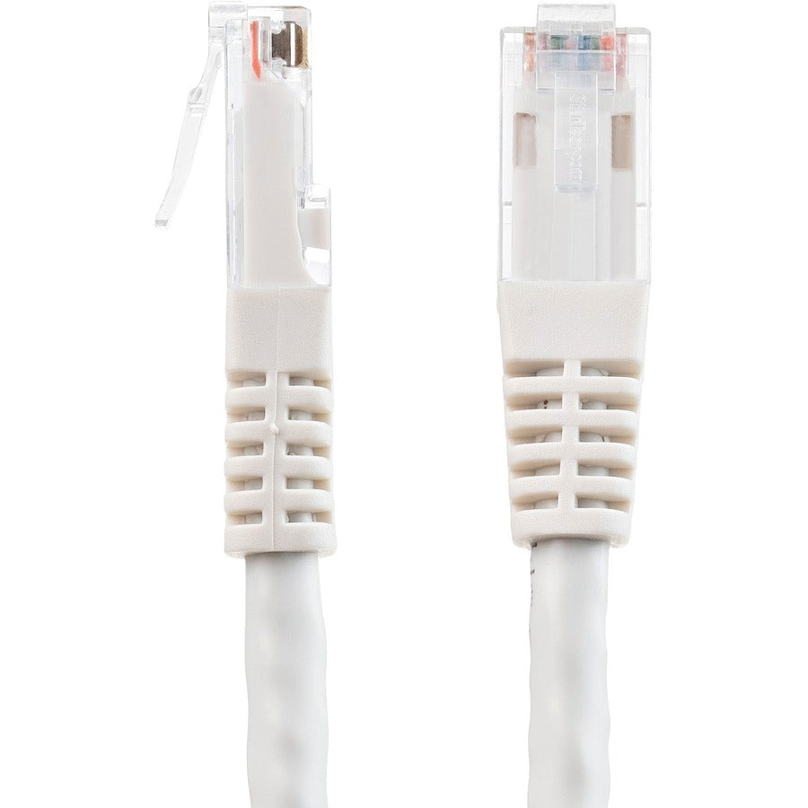 Câble Ethernet CAT6 StarTech.com de 1,5 m (1,5 m) - Gigabit moulé blanc - 100 W PoE UTP 650 MHz - Cordon de raccordement catégorie 6 certifié UL/TIA