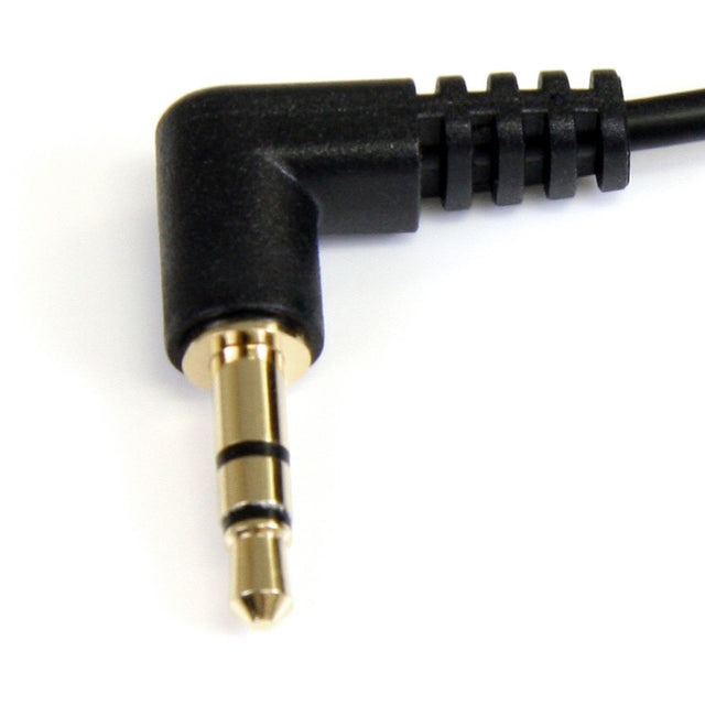 StarTech.com 6 ft Slim 3.5mm Right Angle Stereo Audio Cable - M/M