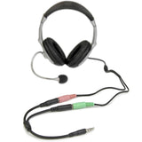 Adaptateur de casque StarTech.com pour casques avec prises casque/micro séparées - 3,5 mm 4 positions vers 3 positions et 2 positions 3,5 mm M/F