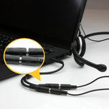 Adaptateur de casque StarTech.com pour casques avec prises casque/micro séparées - 3,5 mm 4 positions vers 3 positions et 2 positions 3,5 mm M/F