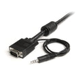 StarTech.com 30 ft Coax High Resolution Monitor VGA Cable with Audio HD15 M/M