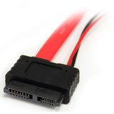 StarTech.com 12in Slimline SATA to SATA w/ LP4 Adapter