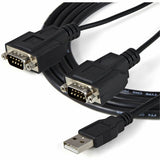 StarTech.com USB to Serial Adapter - 2 Port - COM Port Retention - FTDI - USB to RS232 Adapter Cable - USB to Serial Converter