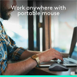 Logitech M185 Wireless Mouse, 2.4GHz with USB Mini Receiver, 12-Month Battery Life, 1000 DPI Optical Tracking, Ambidextrous, Compatible with PC, Mac, Laptop (Swift Grey)